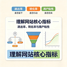 保亭建站-理解网站核心指标：跳出率、转化率与用户粘性
