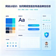 保亭建站-网站UI设计：如何用视觉语言传递品牌信任感